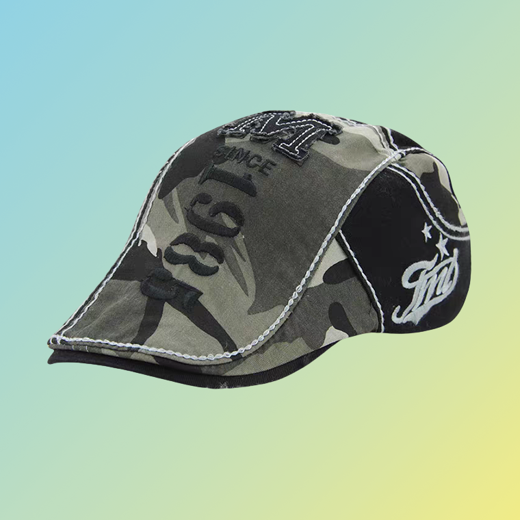 Camouflage Herren-Cap mit und ohne Mesh-Einsatz | Atmungsaktive Sommer-Basecap Outdoor Herrencaps