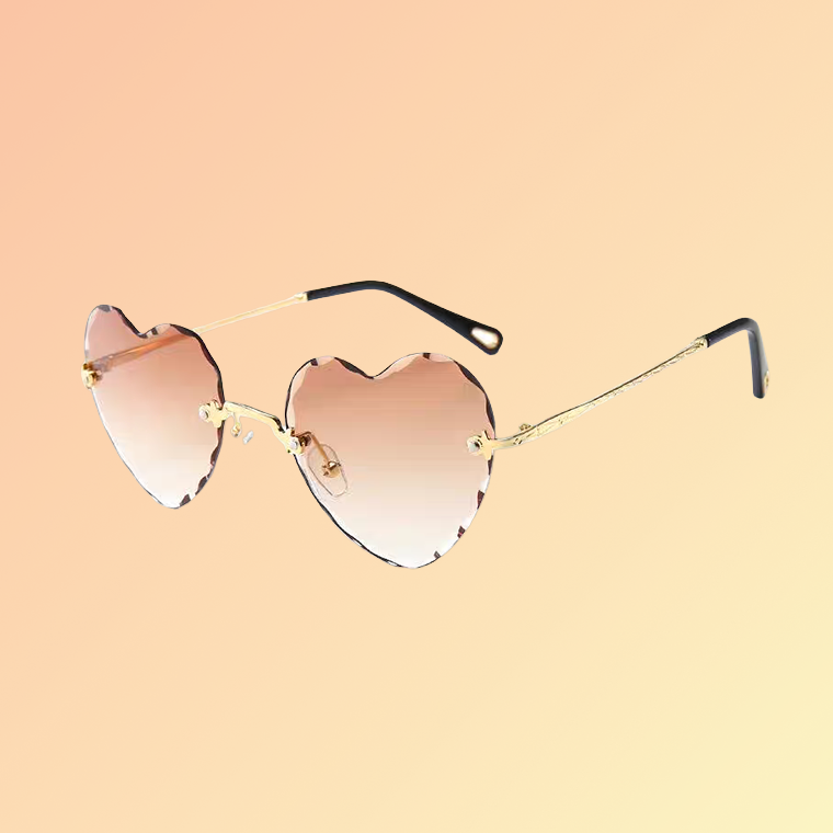 Herz-Sonnenbrille für Damen – Farbverlauf & UV400 | Festival Look Sonnenbrillen