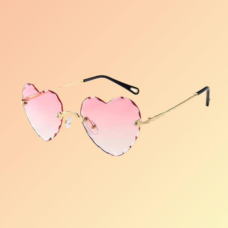 Herz-Sonnenbrille für Damen – Farbverlauf & UV400 | Festival Look Sonnenbrillen