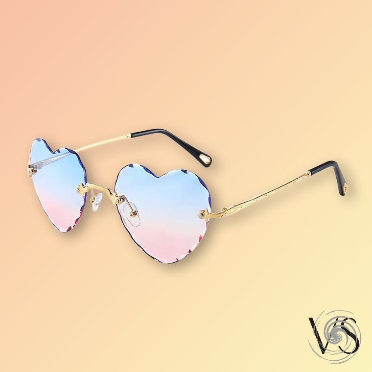Herz-Sonnenbrille für Damen – Farbverlauf & UV400 | Festival Look Sonnenbrillen