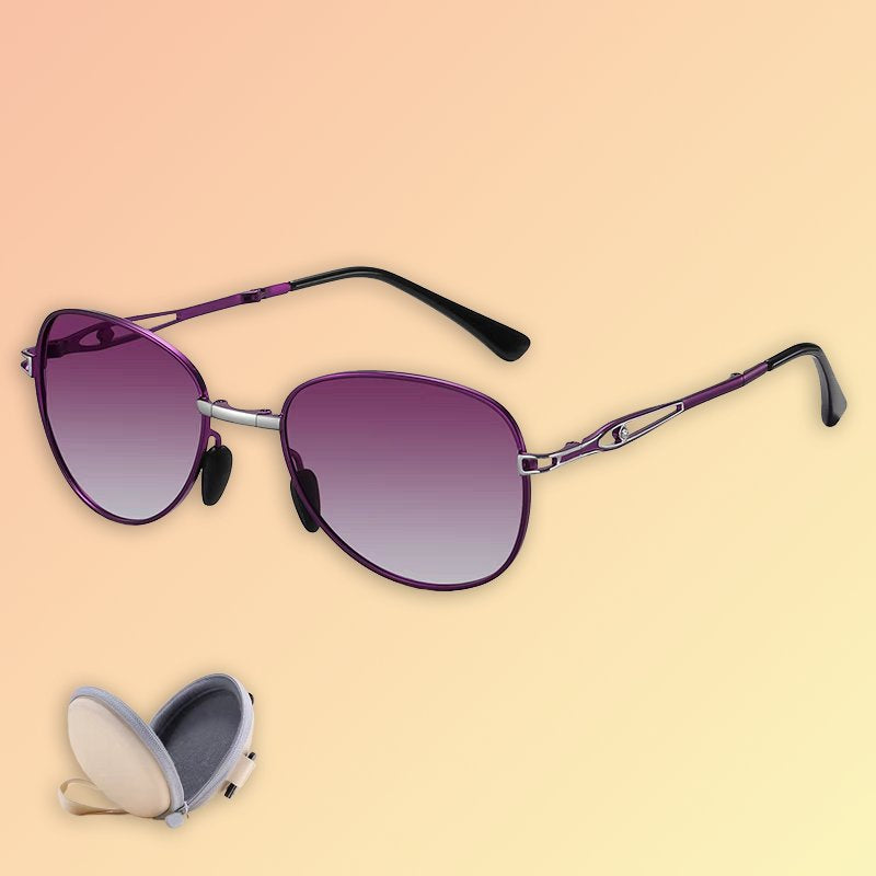 Polarisierte Damen-Sonnenbrille mit Lichtwechsel – UV400 & Etui Sonnenbrillen