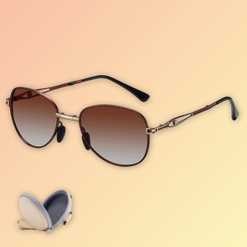 Polarisierte Damen-Sonnenbrille mit Lichtwechsel – UV400 & Etui Sonnenbrillen