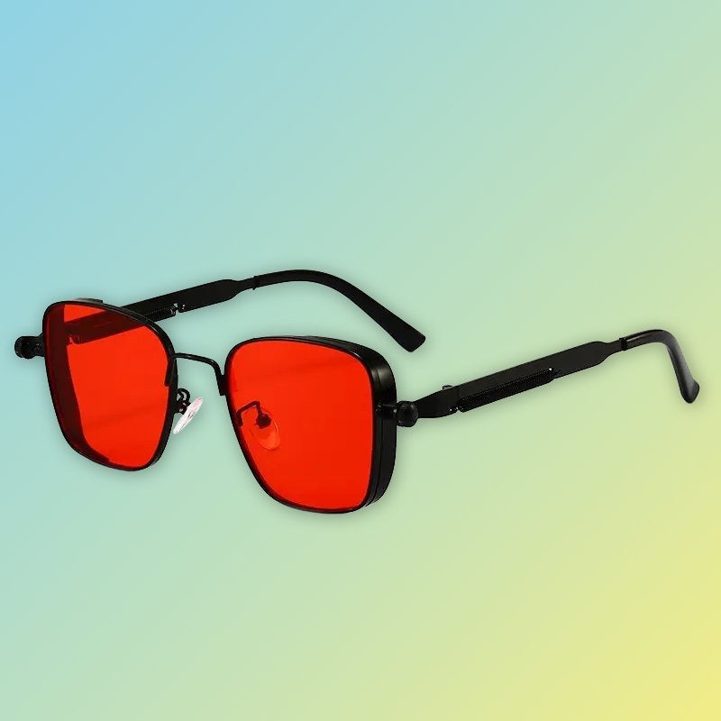 Retro Herren-Sonnenbrille – Steampunk Metallrahmen mit UV400-Schutz Sonnenbrillen