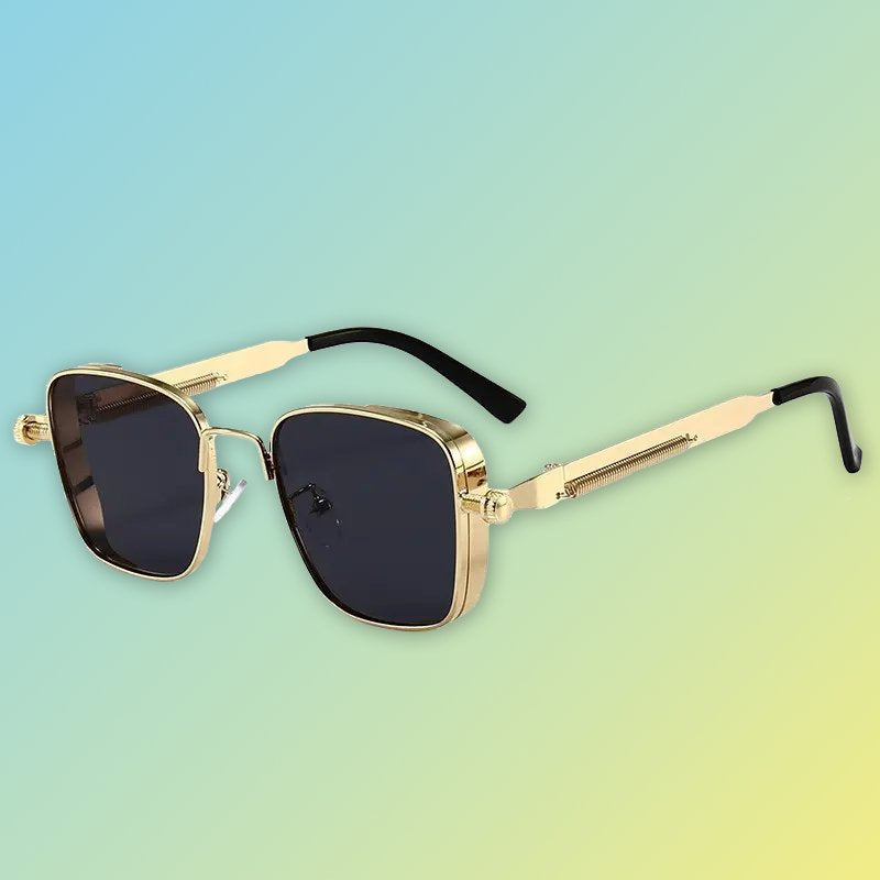 Retro Herren-Sonnenbrille – Steampunk Metallrahmen mit UV400-Schutz Sonnenbrillen