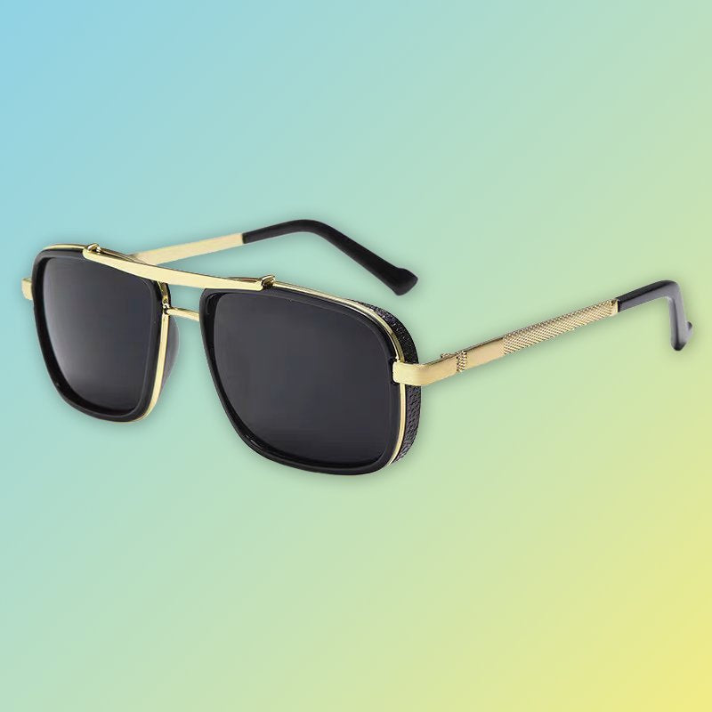Retro Sonnenbrille Herren – Polarisierend, Doppelsteg & UV-Schutz Sonnenbrillen