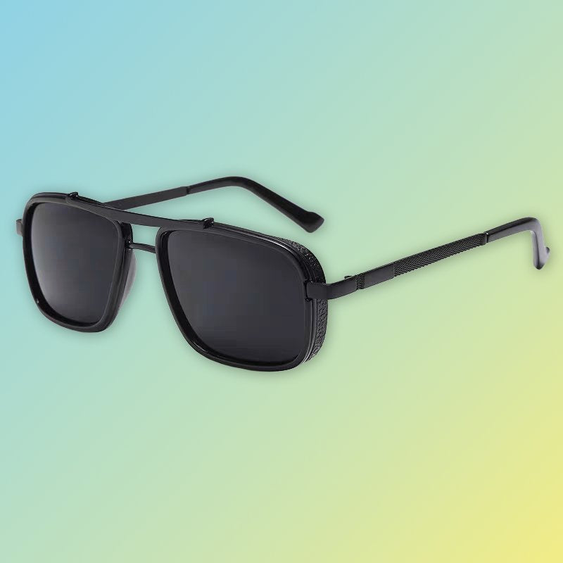 Retro Sonnenbrille Herren – Polarisierend, Doppelsteg & UV-Schutz Sonnenbrillen