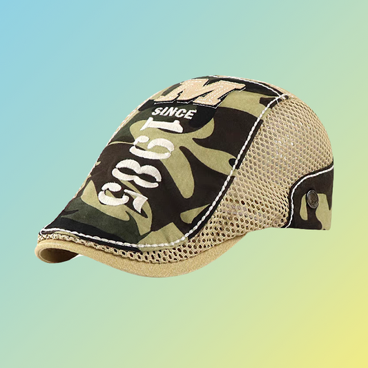 Camouflage Herren-Cap mit und ohne Mesh-Einsatz | Atmungsaktive Sommer-Basecap Outdoor Herrencaps