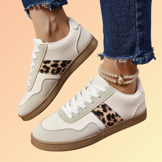 Damen-Sneaker mit Leopardenmuster – Modischer Freizeitschuh Freizeitschuhe