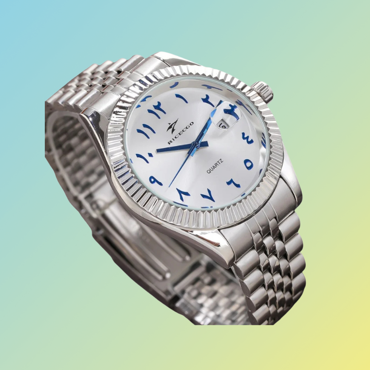 Herren Armbanduhr Edelstahl mit Kalenderfunktion – Wasserdicht, Elegantes Design für Events und Business