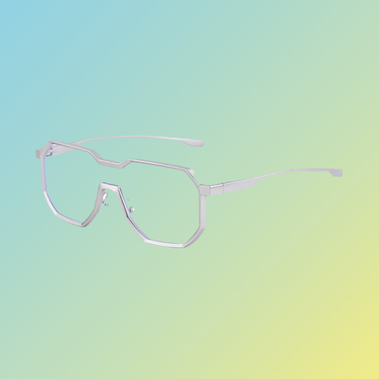 Futuristische Herren-Sonnenbrille – Geometrisches Design & UV400 Schutz Sonnenbrillen