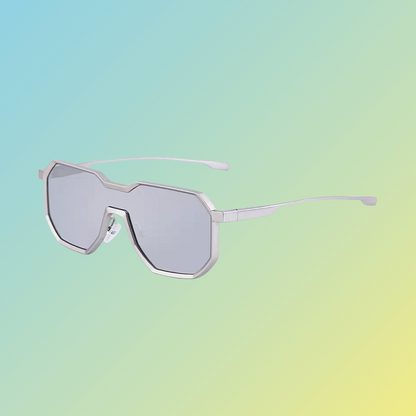 Futuristische Herren-Sonnenbrille – Geometrisches Design & UV400 Schutz Sonnenbrillen