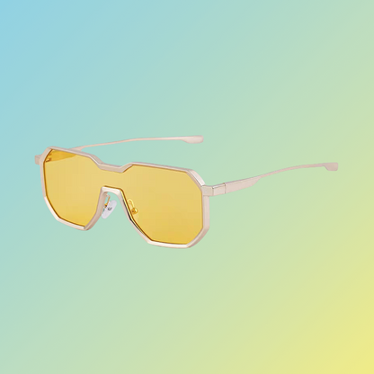 Futuristische Herren-Sonnenbrille – Geometrisches Design & UV400 Schutz Sonnenbrillen