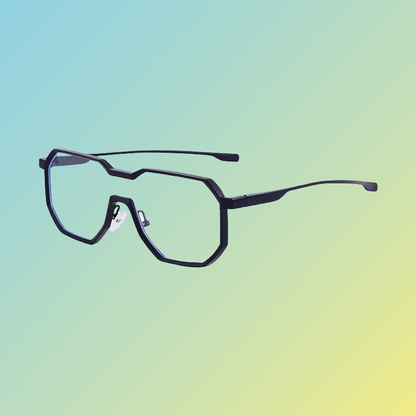 Futuristische Herren-Sonnenbrille – Geometrisches Design & UV400 Schutz Sonnenbrillen