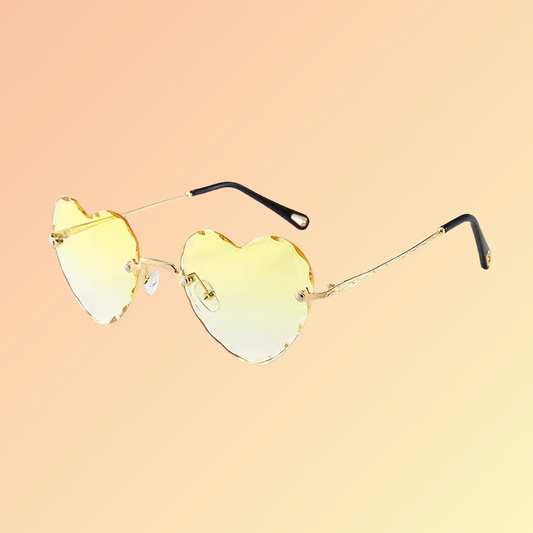 Herz-Sonnenbrille für Damen – Farbverlauf & UV400 | Festival Look Sonnenbrillen