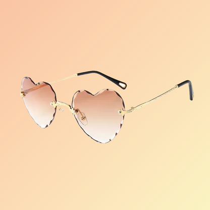 Herz-Sonnenbrille für Damen – Farbverlauf & UV400 | Festival Look Sonnenbrillen