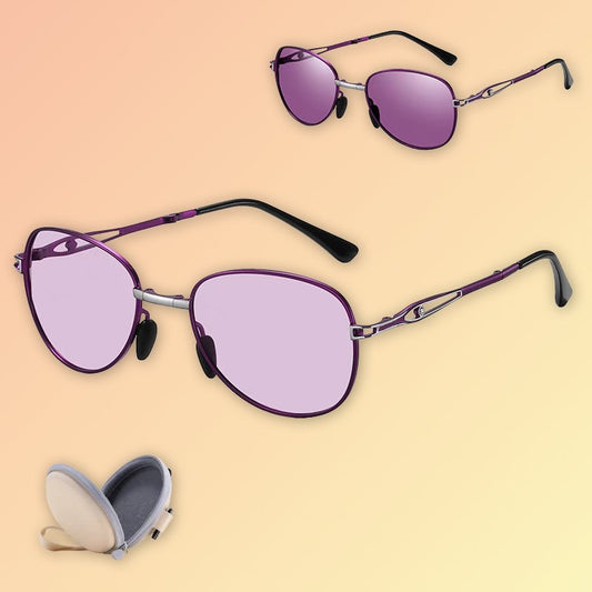 Polarisierte Damen-Sonnenbrille mit Lichtwechsel – UV400 & Etui Sonnenbrillen