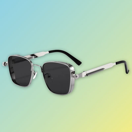 Retro Herren-Sonnenbrille – Steampunk Metallrahmen mit UV400-Schutz Sonnenbrillen
