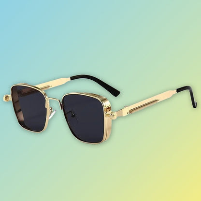 Retro Herren-Sonnenbrille – Steampunk Metallrahmen mit UV400-Schutz Sonnenbrillen