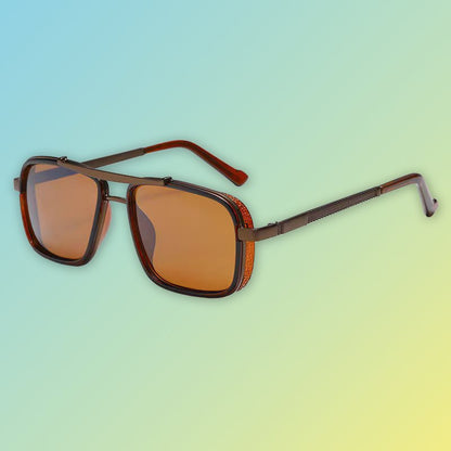 Retro Sonnenbrille Herren – Polarisierend, Doppelsteg & UV-Schutz Sonnenbrillen