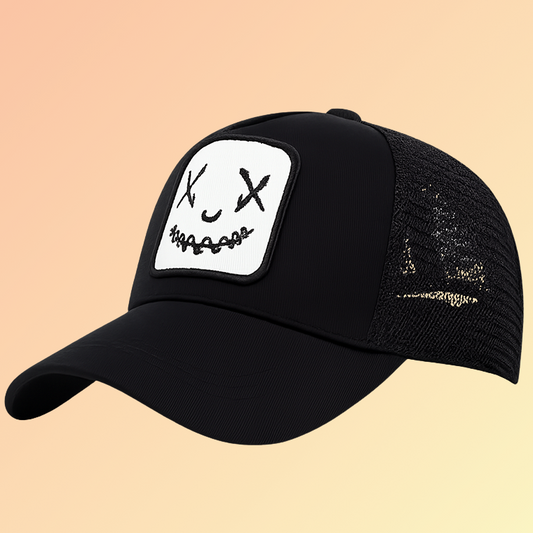 Smile Face Baseball Cap – Stickerei-Trucker Cap Unisex Damencaps, Herrencaps