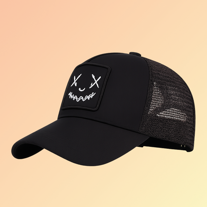 Smile Face Baseball Cap – Stickerei-Trucker Cap Unisex Damencaps, Herrencaps