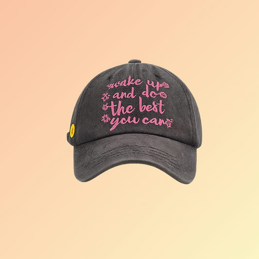 Vintage Cap „Do the Best You Can“ – Baseball Cap mit Stickerei Damecaps