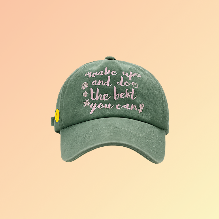 Vintage Cap „Do the Best You Can“ – Baseball Cap mit Stickerei Damecaps