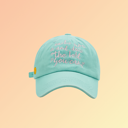 Vintage Cap „Do the Best You Can“ – Baseball Cap mit Stickerei Damecaps