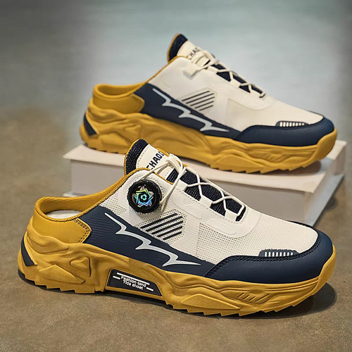 Herren Sommer-Halbschuhe mit Drehverschluss & offener Ferse – Größe 40–46